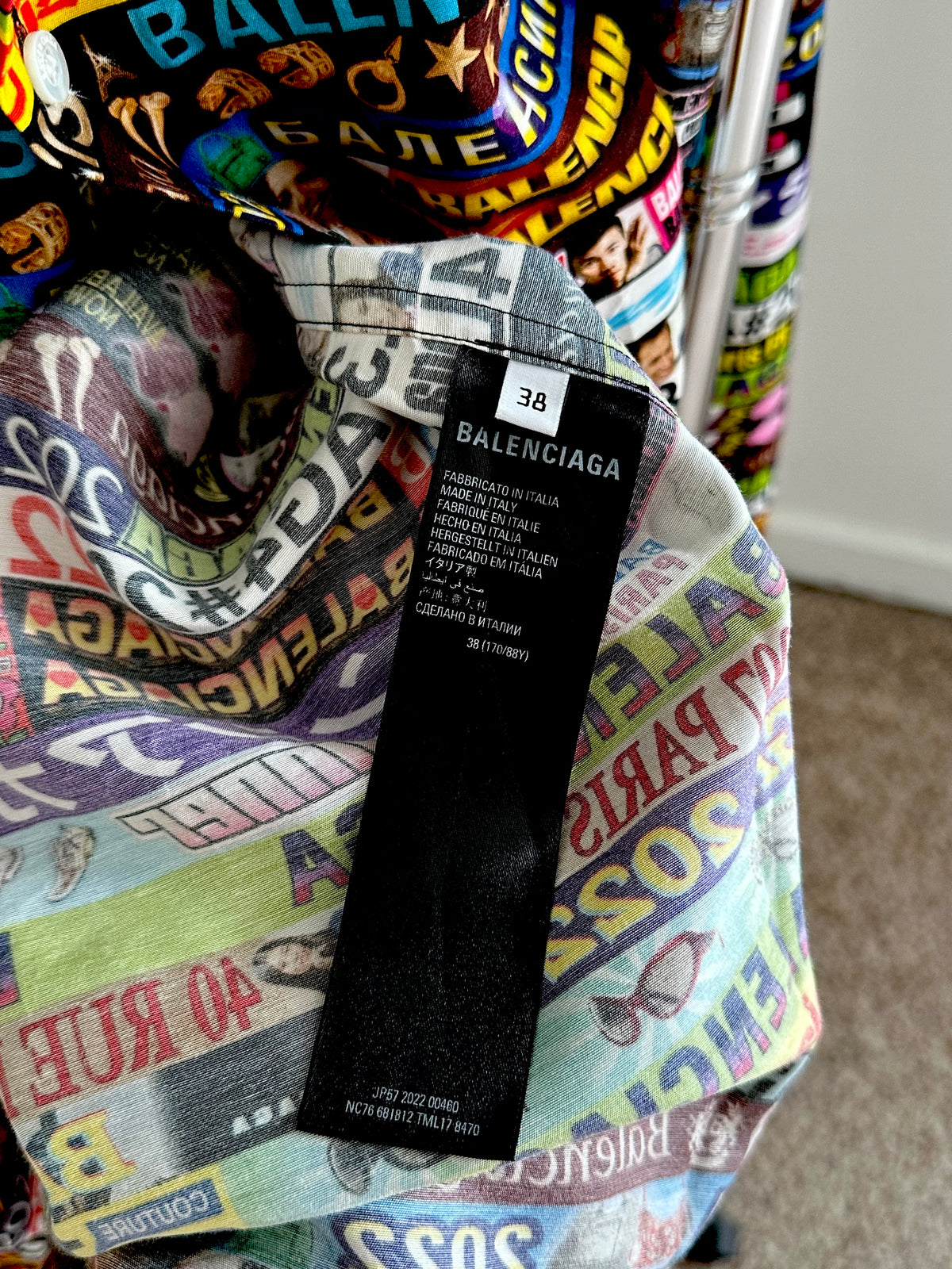 USADO - Camisa y pantalones cortos Balenciaga